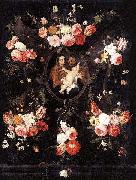 Jan Van Kessel Holy Family oil on canvas